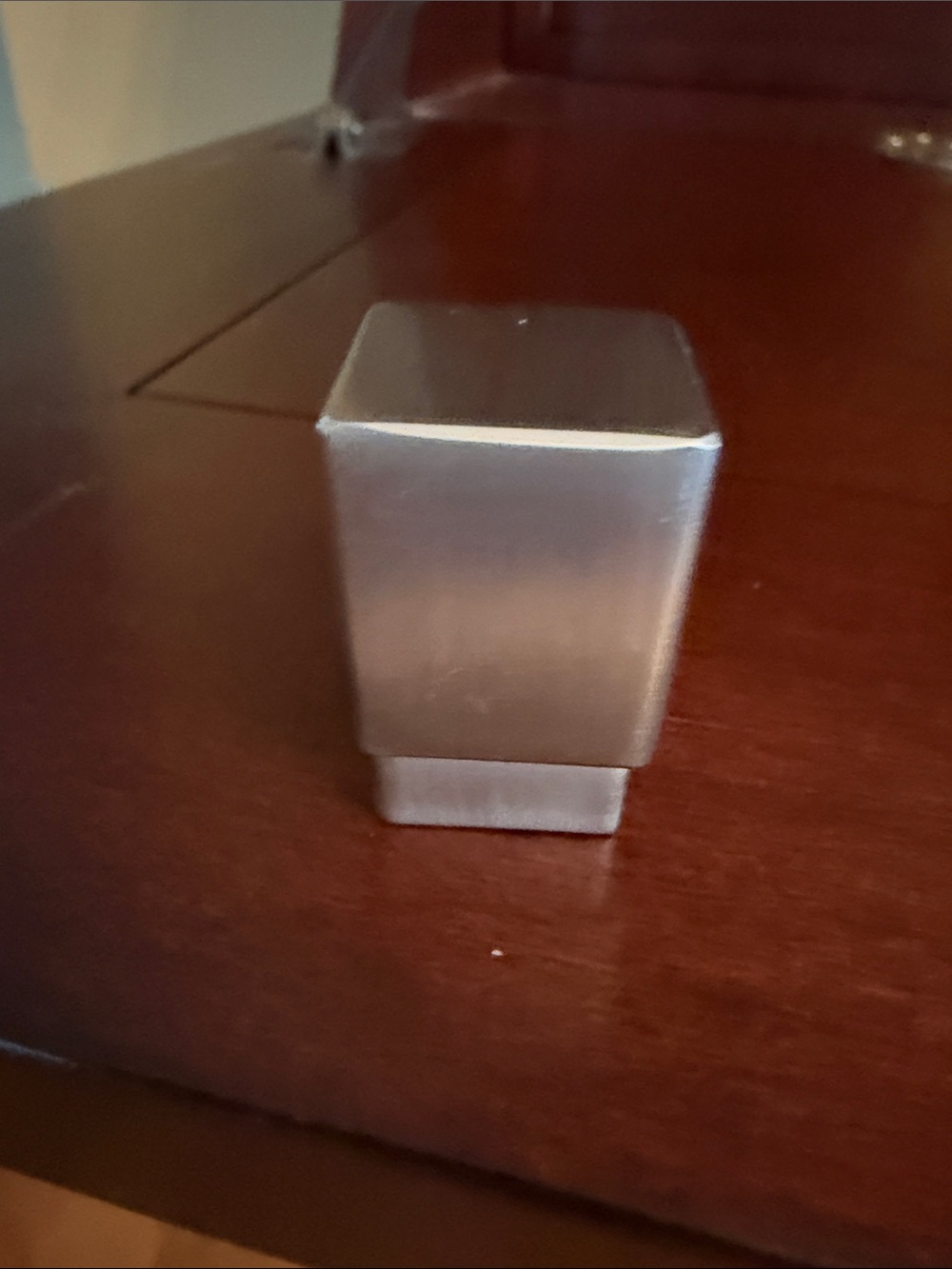 Brushed Metal Cabinet Knob - Silver Finish
